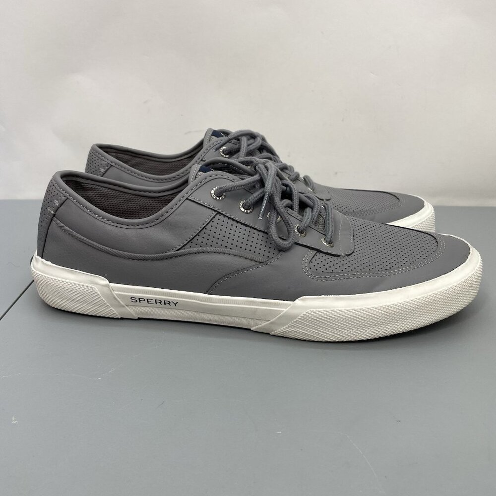 Sperry SeaCycled Soletide Sneakers Shoes Perforated Casual Gray Mens 11